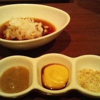 鉄板焼キュイジーヌ バンブー グラッシィ 恵比寿店 - 薬味＆鬼おろしポン酢