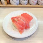 Hama Sushi - まぐろ三種盛り。165円