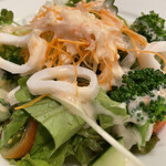 セラピーリゾート伊勢志摩 - 自家製ドレッシングが美味い。