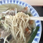 吾愛郷食堂 - 塩タンメン　麺アップ