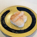 Hama zushi - ほたてレアステーキ。165円