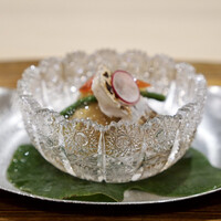 御所南 かまた - 先附　冬瓜と太刀魚　梅酢