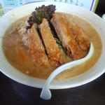 ラーメン 尾ばな - 味噌ラーメンに肉花追加