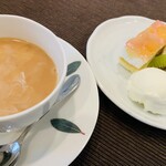 Sasaya - デザートもワンプレートにケーキとフルーツでした