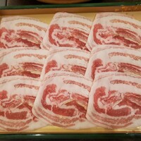 しゃぶ禅 渋谷店 - 岩中豚2種（豚バラ肉）
