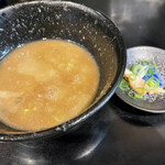 つけ麺無心 - スープ割　魚