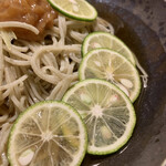 蕎麦切り 春のすけ - 冷かけ　梅すだちおろし