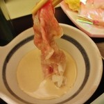 ホテル四季彩 - この程度で。。。胡麻ダレをつけて