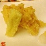 ホテル四季彩 - 揚物　　　　　　　　　　　 地木の子の天麩羅　 青味　天出し汁