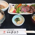 Yonezawa Gyuu Ooki Gyuunabe Ooki - [平日限定ランチ]ステーキ焼肉定食