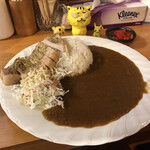 omi's食堂 ナイーズ - 豚ローストンステーキカレー　650円(税込)