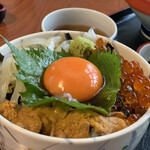 レストラン よし川 - 三色丼定食