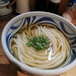 うどん嵐 - 冷やかけ￥400　バードアイアングル