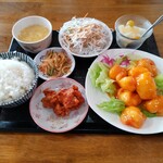 台湾料理　全家福 - 週替わりランチ・海老マヨ