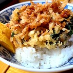 Maeyachiya - ミニかき揚げ丼（380円）