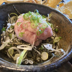 蕎麦 天ぷら 結庵 - 2021年8月。普通に美味いネギトロ丼ミニ528円。