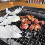 峠の茶屋 - 地鶏炭火焼定食