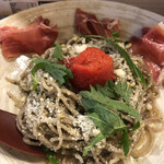 蕎麦いなり - 冷製シソベーゼ蕎麦