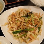 泰山 - 肉入り野菜炒め定食