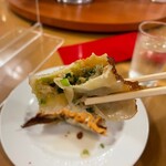 南海飯店 - 餃子断面