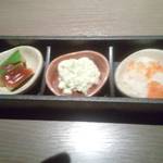 坐・和民 - 三種の彩り前菜