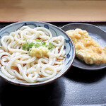 ツルの家 - ぶっかけ冷、とり天