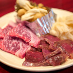 Yakiniku Niku No Suke To-Kyo- - 黒毛和牛センマイ・黒毛和牛ロース・黒毛和牛ハツ・きのこのホイル焼き