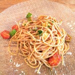 洋食屋 SAKURA - 松葉ピッグファームのさくらポークと地野菜のラグーソース　スパゲティー