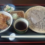 二八そば ひらい - 田舎そばで鳥天セット