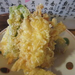粋乃屋 - 鶏と野菜の天ぷら