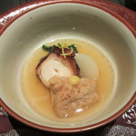 龍吟 - 秋の炊き合わせ　柔らか仕立ての蛸とサエズリ、秋野菜と共に