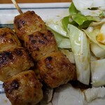 やきとり鳥かつ - つくね。つくねもよく食べるよなぁ。