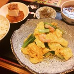 阿春 - 海老の卵炒め定食withナカノさん