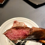 焼肉ホルモン 風土. - 特選厚切り牛タン　抜群の焼き加減