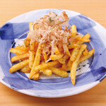 Japanese-style potato fries with dashi and soy sauce flavor