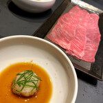 焼肉ホルモン 風土. - 黒毛和牛焼シャブは特製ポン酢とおろしでさっぱりといただく