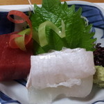 花柚 - 天然鯛とマグロの刺し身