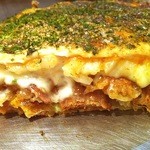 八昌 - うどんチーズ断面