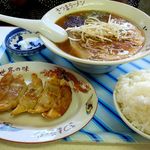 さつまラーメン - みそラーメン定食　750円