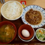 すき家 - 牛皿定食(ご飯大盛+とん汁変更)