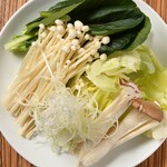 蔬菜拼盘 (生菜、油菜、杏鲍菇、葱等)