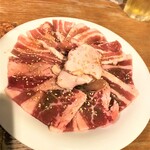 元氣七輪焼肉 牛繁 - 210816月　東京　牛繁 東武練馬店　カルビ、鶏トロ、豚カルビ