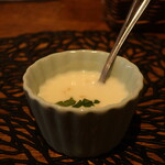 味噌dining cotokama - 奄美のソテツ味噌の冷製スープ