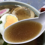 みたか食堂 - 醤油五目めんのスープ