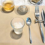 La Brianza - レモンとセージのグラニテ。この頃はこのフレーバーのお口直しが多いですね☆