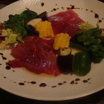 自然派レストラン TERRA - 鮪のカルパッチョ　（2012/8月）