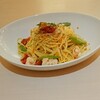 プロントカフェ - 夏野菜と海老のペペロンチーノ