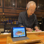 鮨匠 のむら - 白星笛鯛(鹿児島県開聞岳沖産)