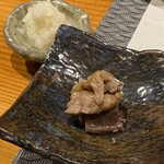 鮨匠 のむら - 大トロ筋煮(長崎県対馬列島産)、大根卸し添え