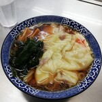 西新井ラーメン - ワンタンメン￥550　バードアイアングル